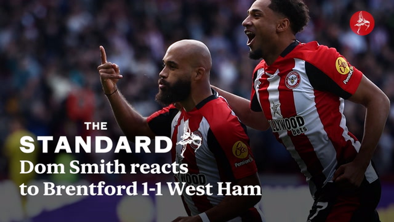 Dom Smith reacts to Brentford 1-1 West Ham