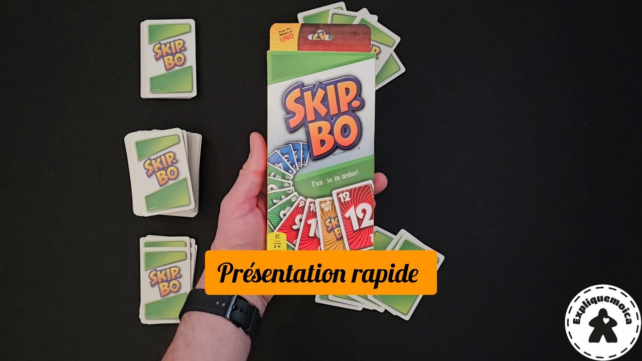 Présentation rapide de SKIP BO  par #mattel #expliquemoica