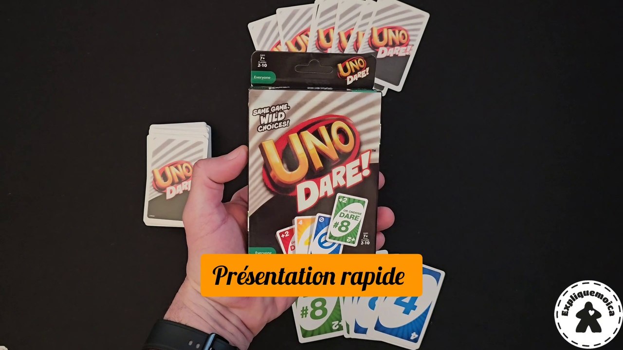 Présentation rapide de UNO DARE  par #mattel #expliquemoica