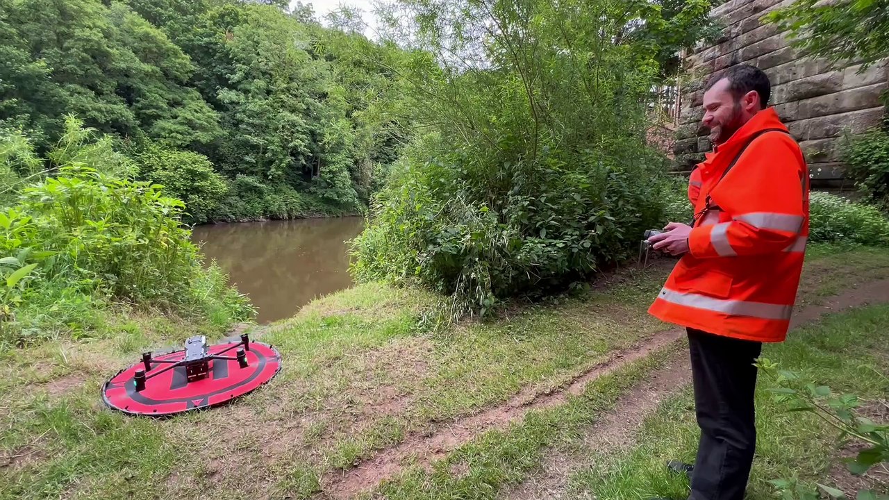 Severn Valley Railway's Victoria Bridge drone survey
