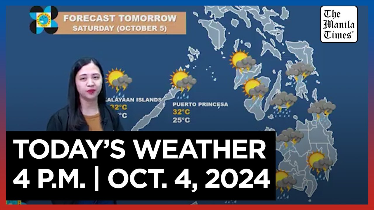 Today's Weather, 4 P.M. | Oct. 4, 2024