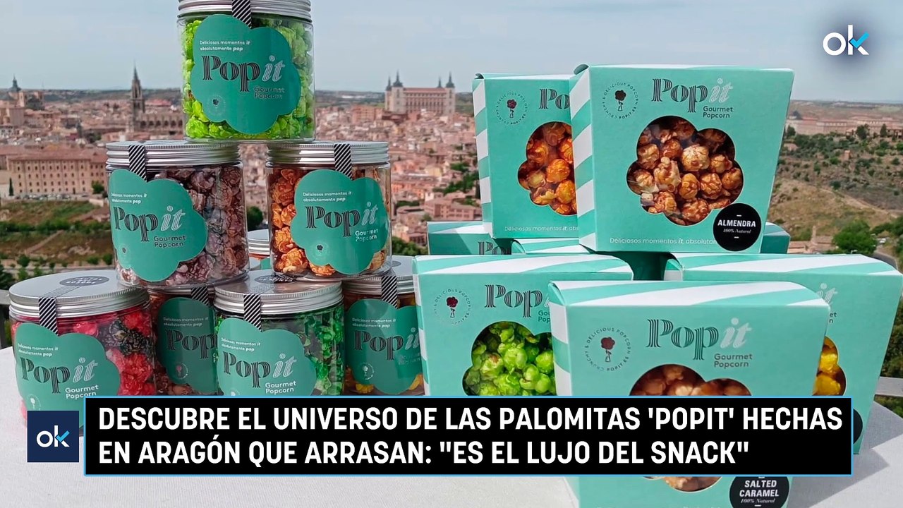 Descubre el universo de las palomitas 'Popit' hechas en Aragón que arrasan: “Es el lujo del snack”