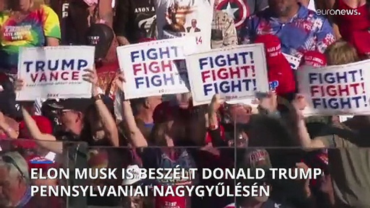 Elon Musk is beszélt Donald Trump kampánygyűlésén