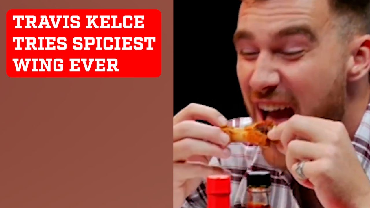 Travis Kelce's Reaction to the Spiciest Wing Ever: Must-Watch Video