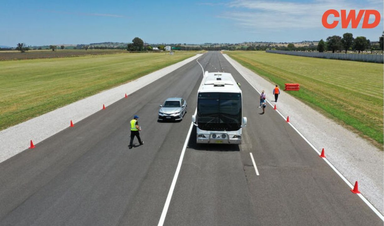 Site of automated driving experience in Cudal, NSW