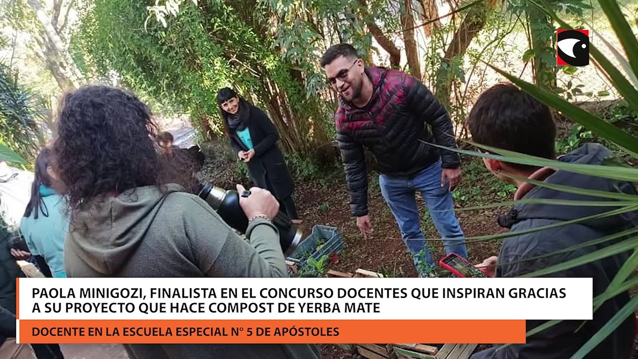 Paola Minigozi, finalista en el concurso Docentes que inspiran gracias a su proyecto que hace compost de yerba mate