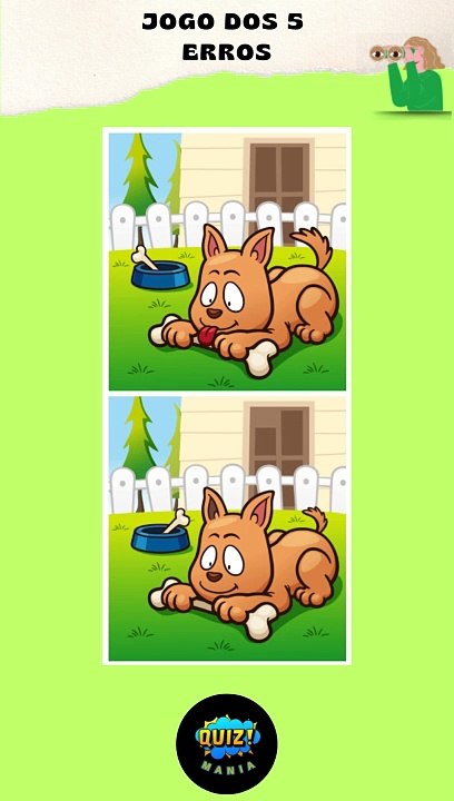 JOGO DOS 5 ERROS - ENCONTRE AS DIFERENÇAS #quiz #jogos #conhecimento