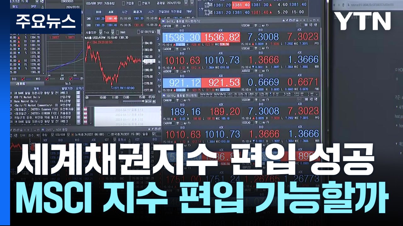 채권시장은 성공했는데 증시 MSCI 선진국 지수 편입은? / YTN
