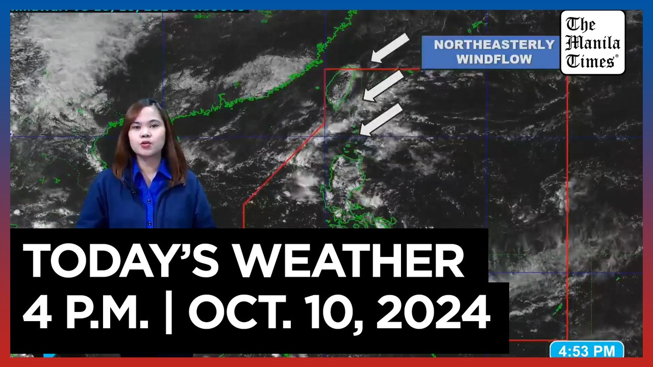Today's Weather, 4 P.M. | Oct. 10, 2024