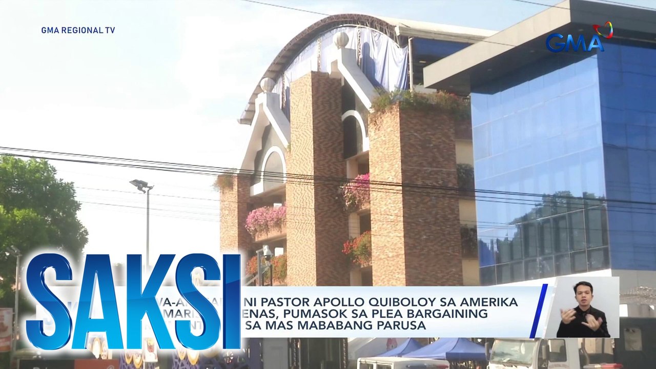 Kapwa-akusado ni Pastor Apollo Quiboloy sa Amerika na si Marissa Duenas, pumasok sa plea bargaining agreement para sa mas mababang parusa | Saksi