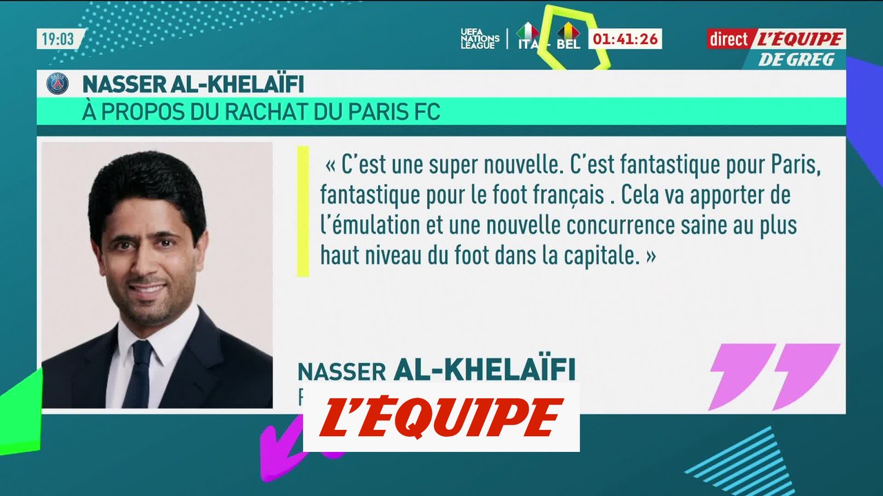 Nasser, au sujet du Paris FC : « C'est fantastique » - Foot - Paris FC