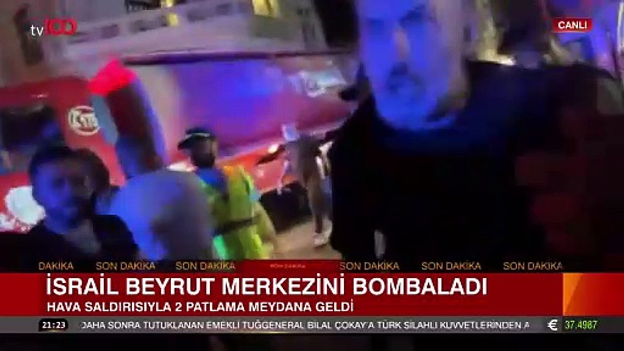Beyrut'taki TV100 ekibine canlı yayında saldırı