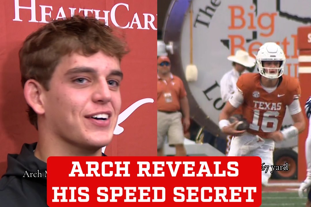 Arch Manning reveals the secret behind his newfound speed