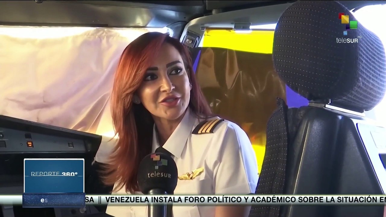 Daniela Rezk logró convertirse en piloto de aerolínea de Siria