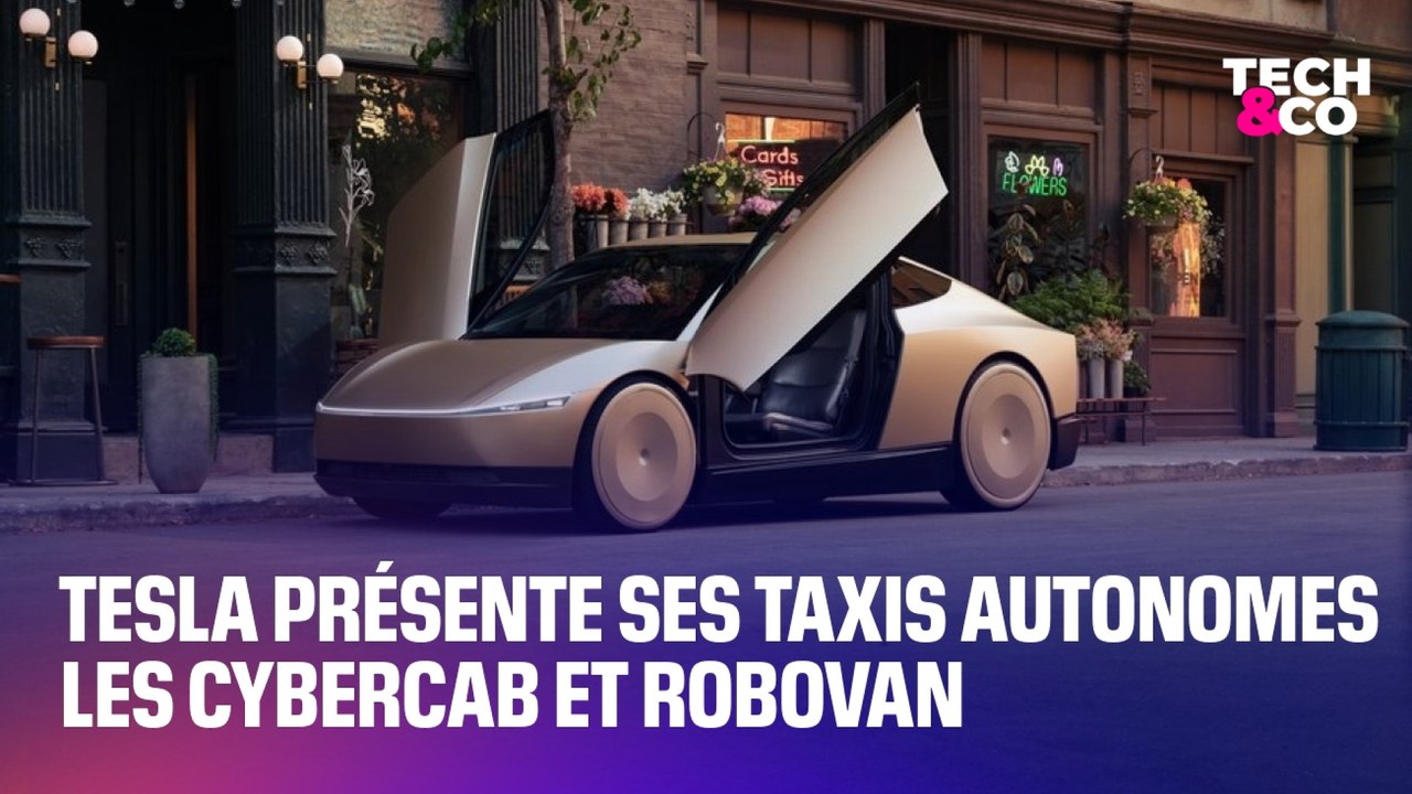 Tesla présente ses taxis autonomes : les Cybercab et Robovan