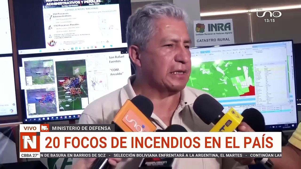 20 focos de incendios