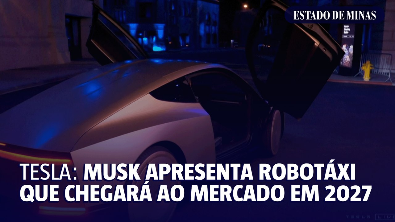 Tesla: Musk apresenta robotáxi que chegará ao mercado em 2027