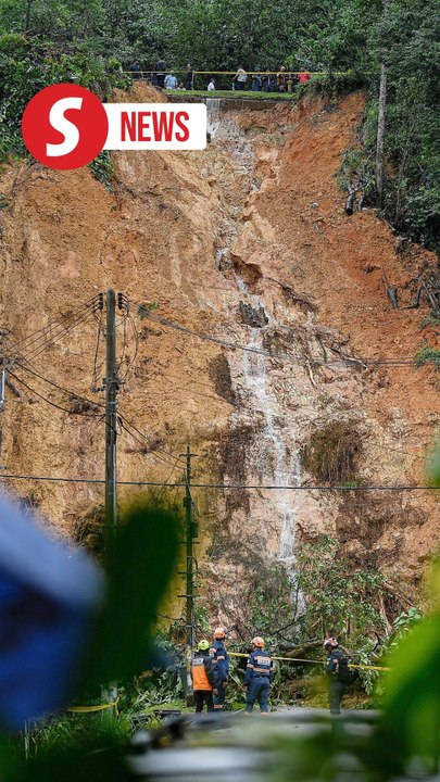 Landslide area in Taman Melawati classified high risk, residents ordered to evacuate