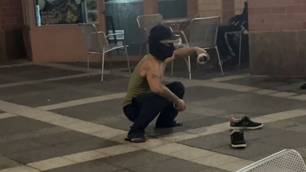 VR Gamer confuses park visitors