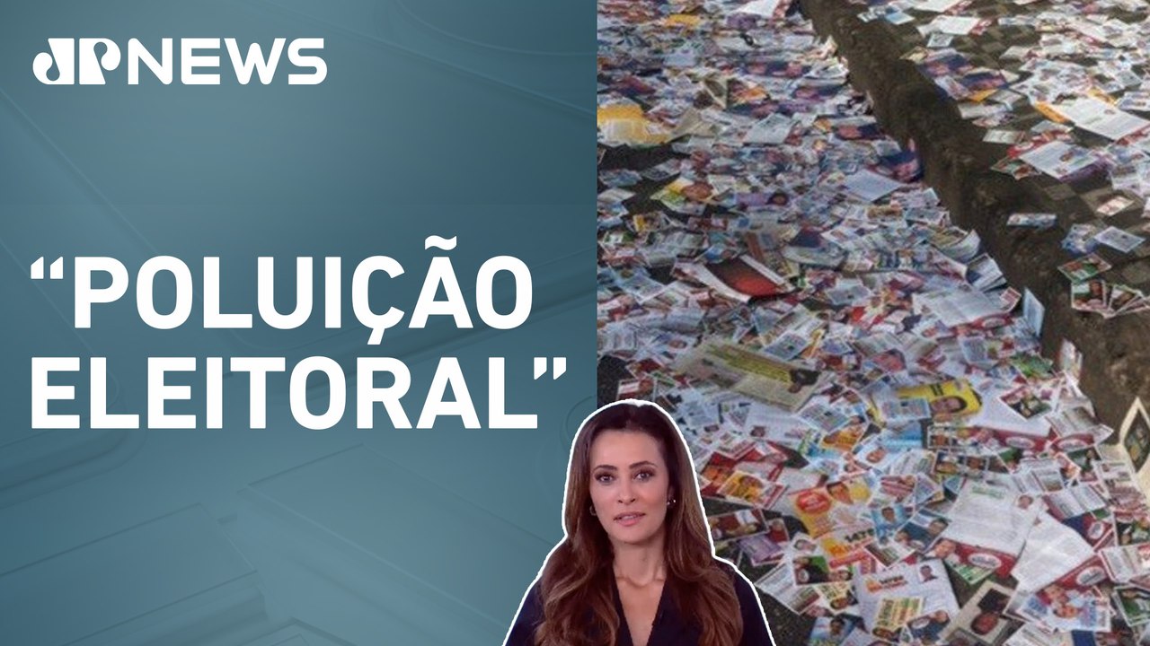 São Paulo recolhe 142 toneladas de santinhos após primeiro turno; Patrícia Costa analisa
