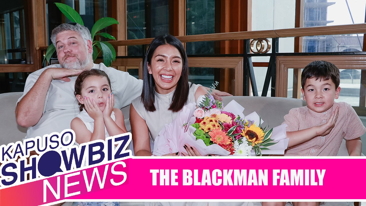Kapuso Showbiz News: The Blackman Family, Kapuso na!