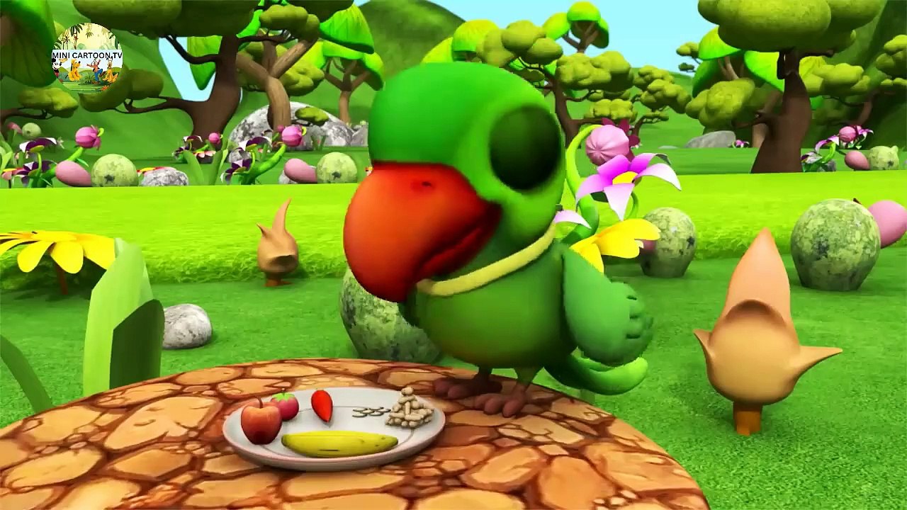 main tota main tota hare rang ka hun dikhta #minivartoontv12