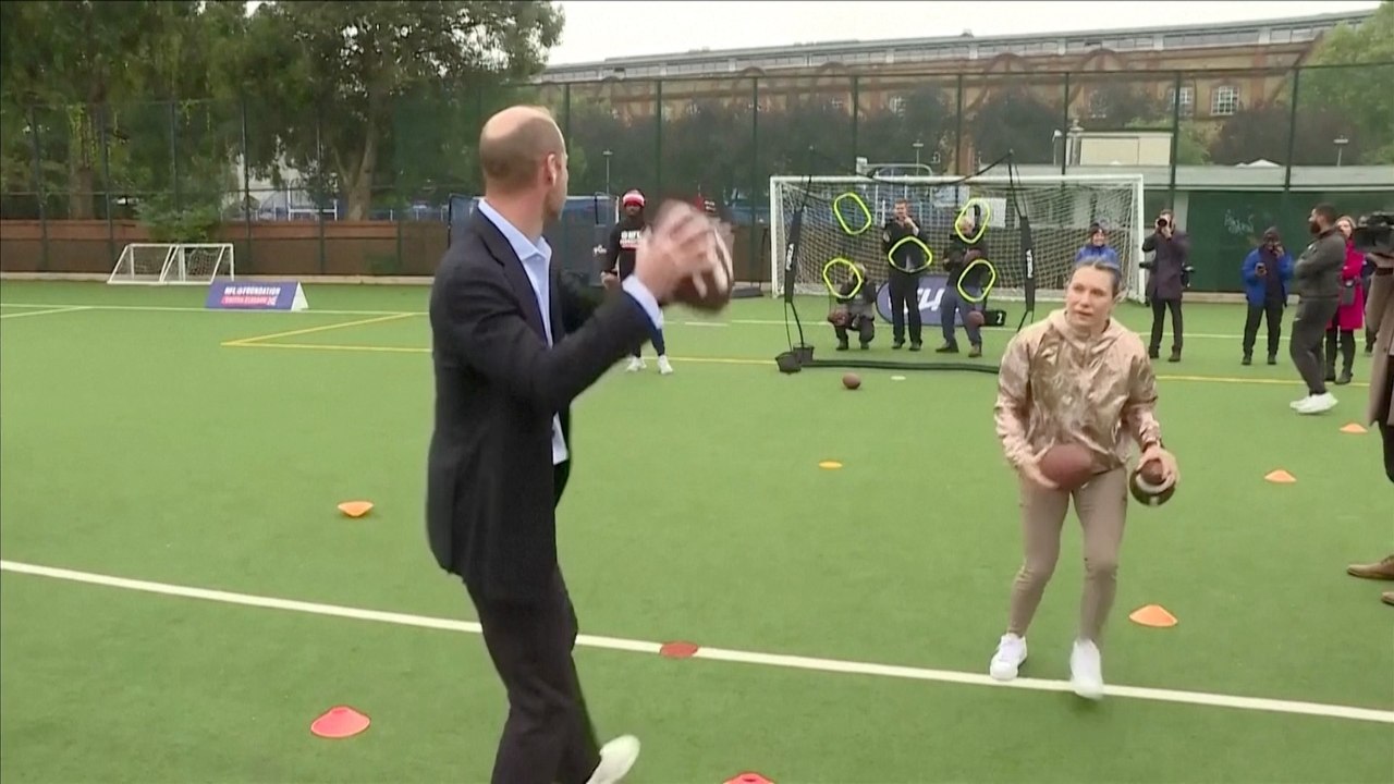Prince William Reveals His Parenting Style as He Shows off NFL Skills