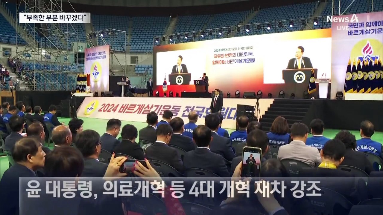 대통령실 “부족한 부분 바꾸겠다”