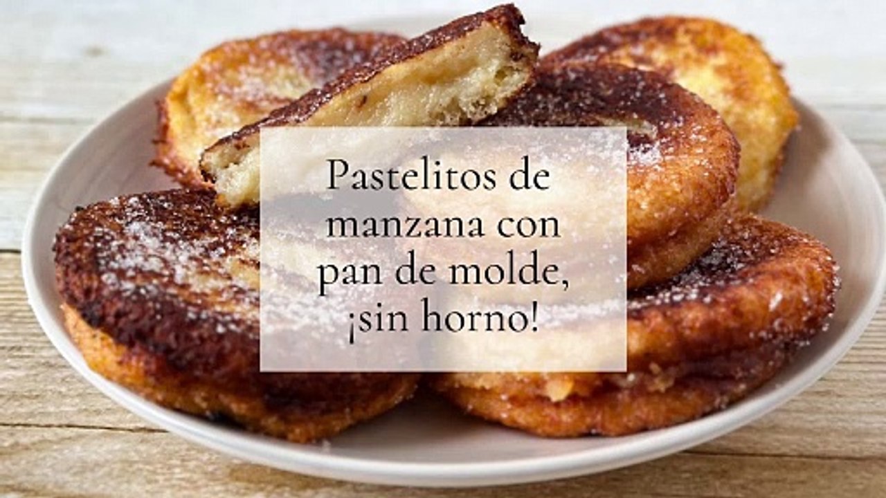 Postre fácil de manzana y pan de molde - Cocina Fácil