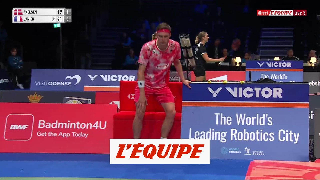 Viktor Axelsen malade en plein match face à Alex Lanier - Badminton - Open du Danemark