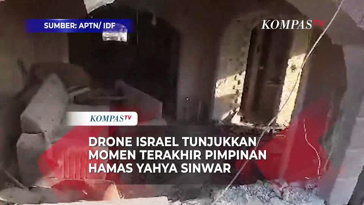 Militer Israel Rilis Gambar Drone Momen Terakhir Pimpinan Hamas Yahya Sinwar
