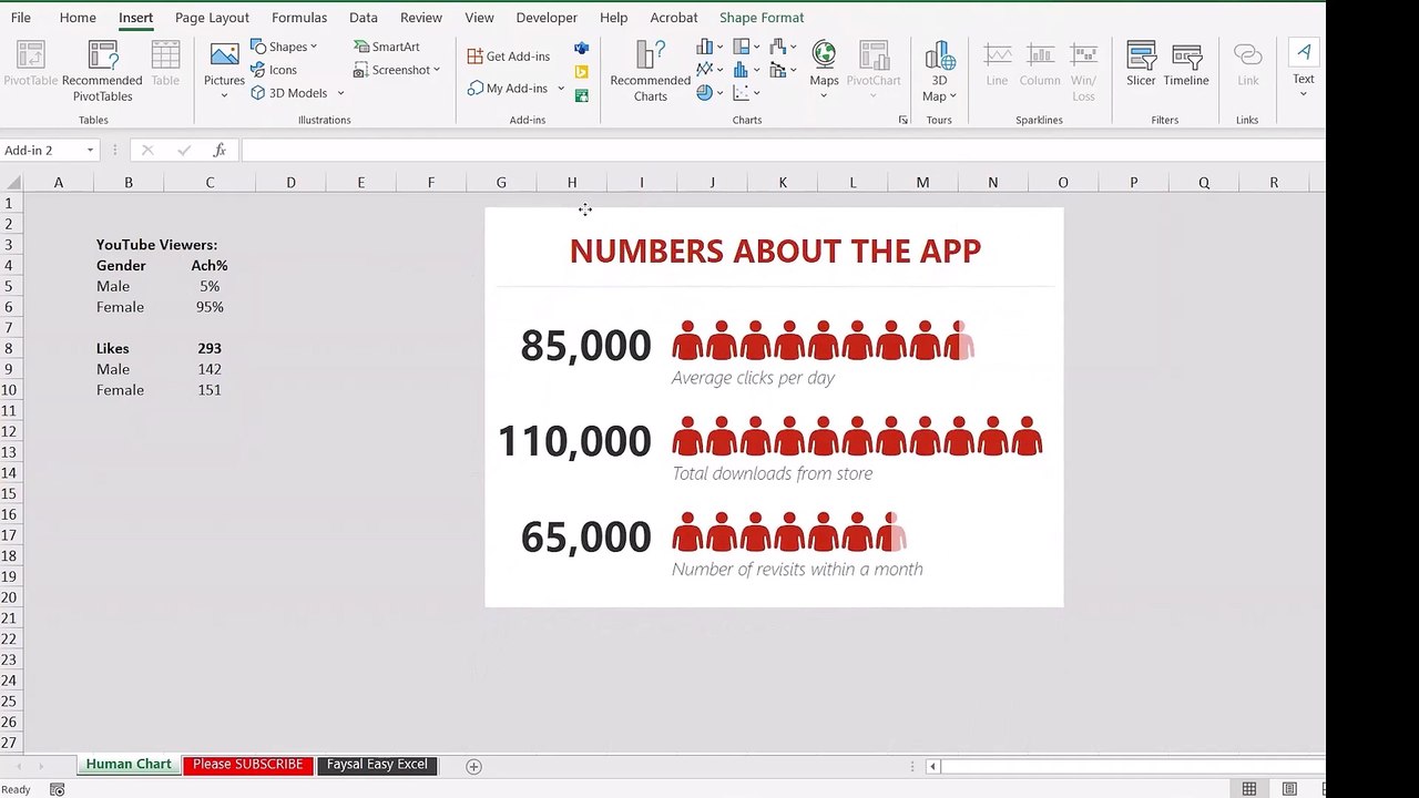 Transform Your Data: How to Make a Human Chart in Excel 2024