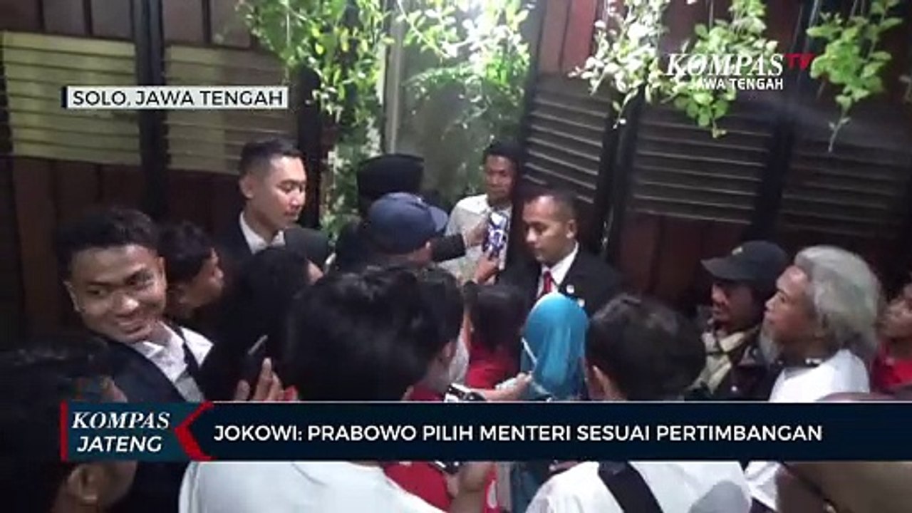 Jokowi: Prabowo Pilih Menteri Sesuai Pertimbangan