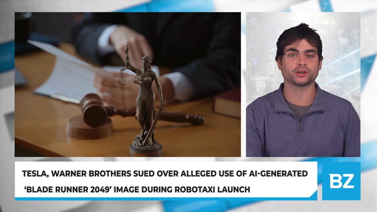 Tesla, Warner Brothers Sued Over Alleged Use Of AI-Generated 'Blade Runner 2049' Image During Robotaxi Launch