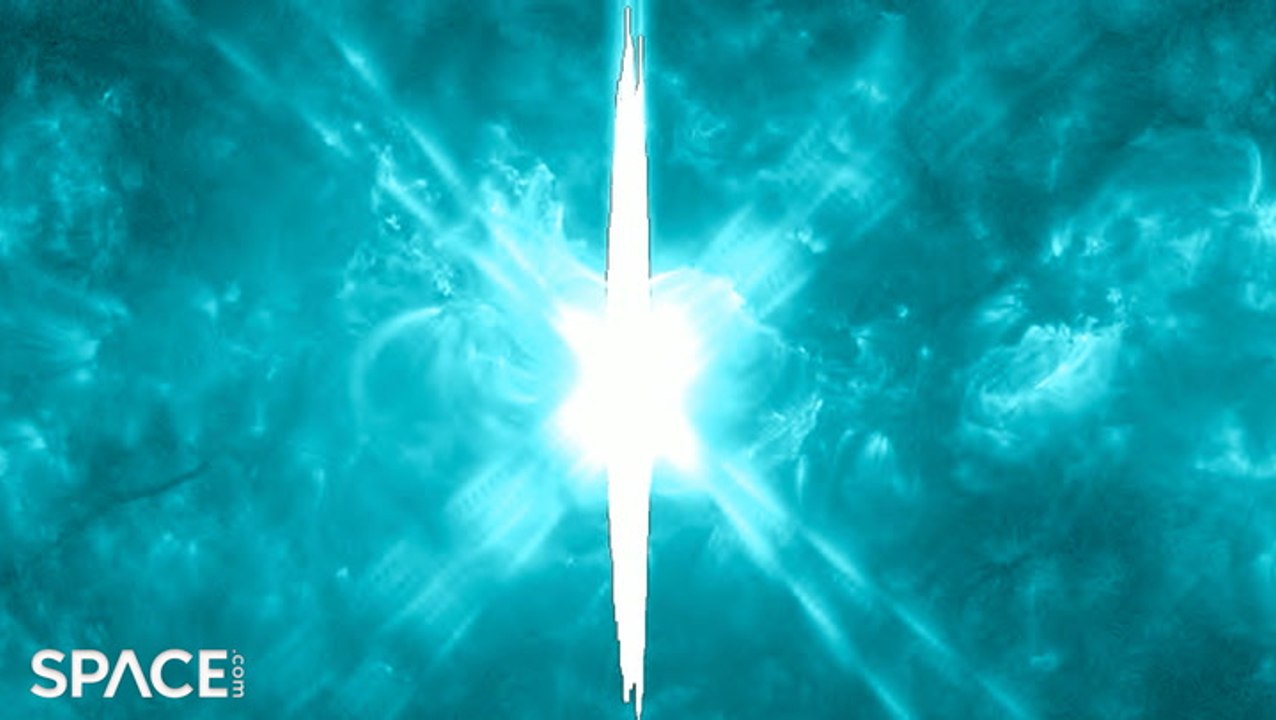 X9 Time-Lapse:  Sun Unleashes The Largest Solar Flare Since 2017