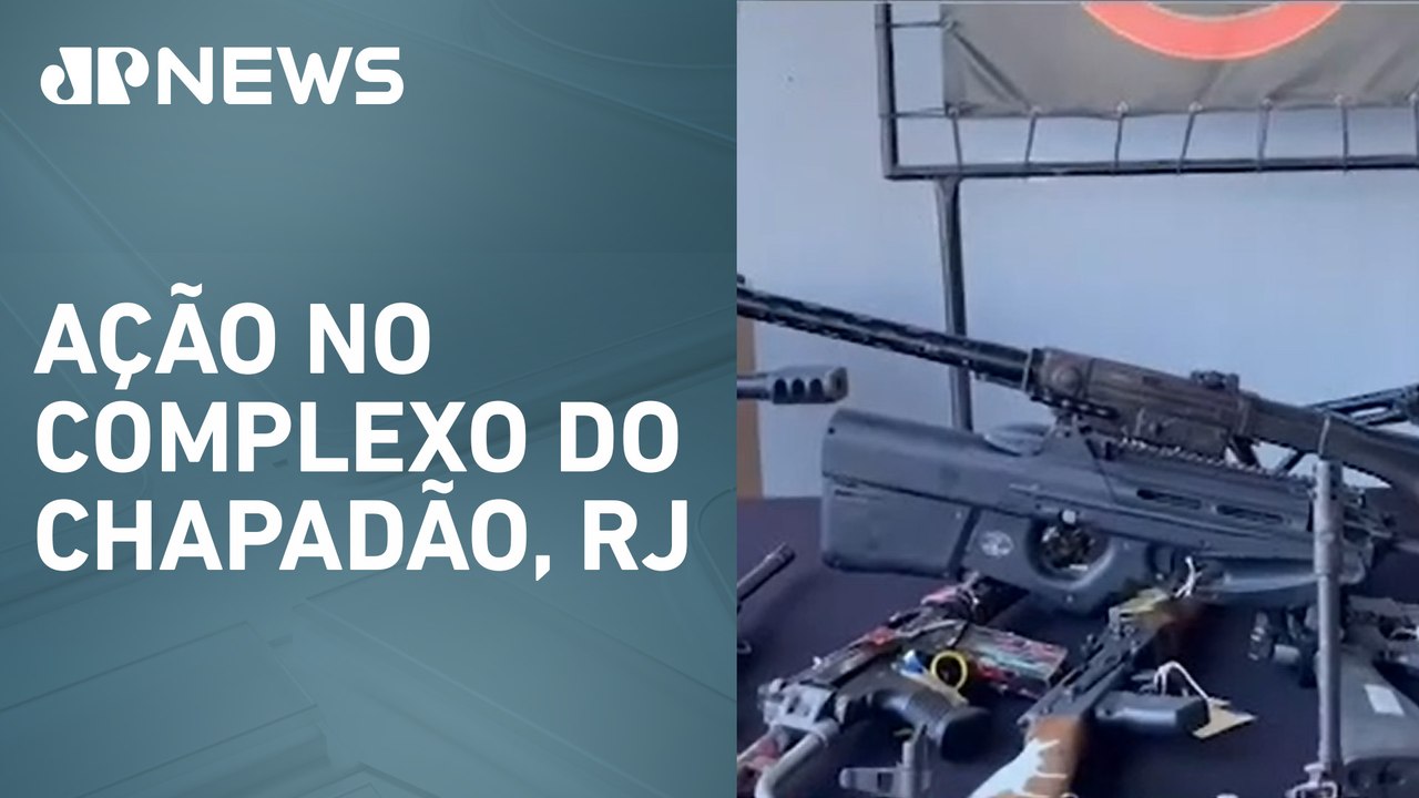 Polícia do Rio de Janeiro apreende fuzis e equipamento que derruba drones