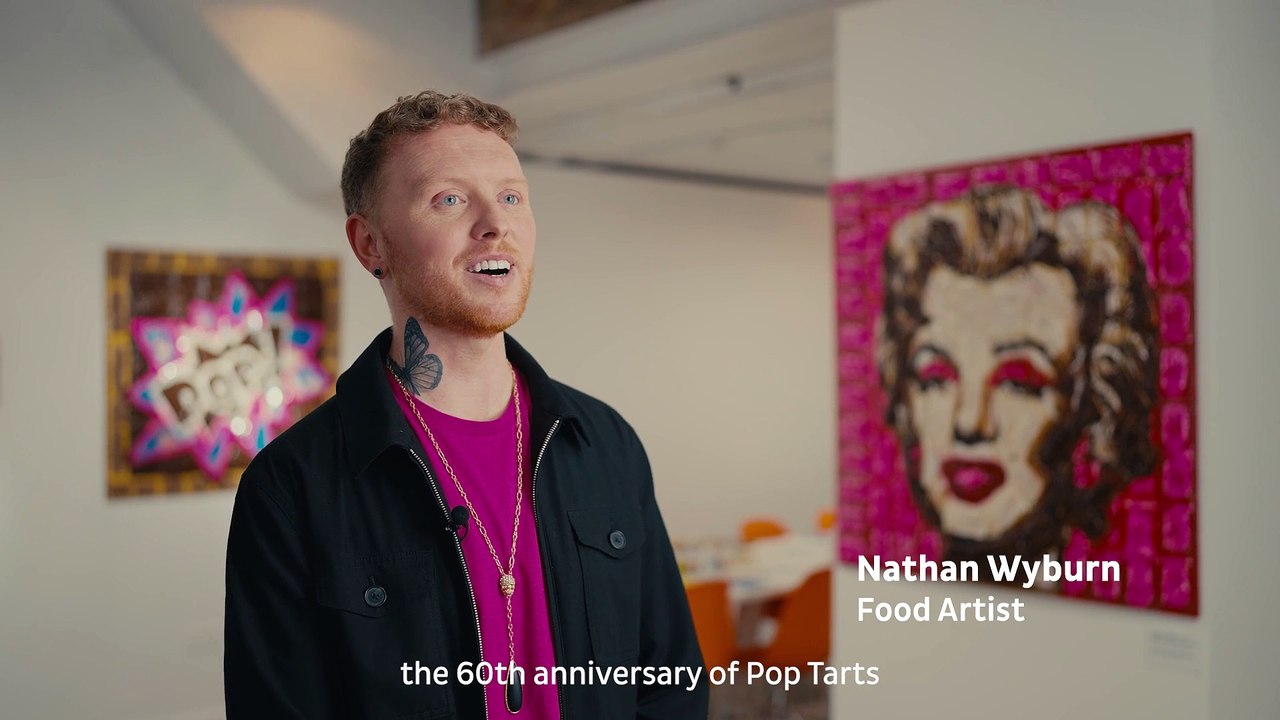 Marilyn Monroe's iconic pop art work recreated with Pop Tarts.