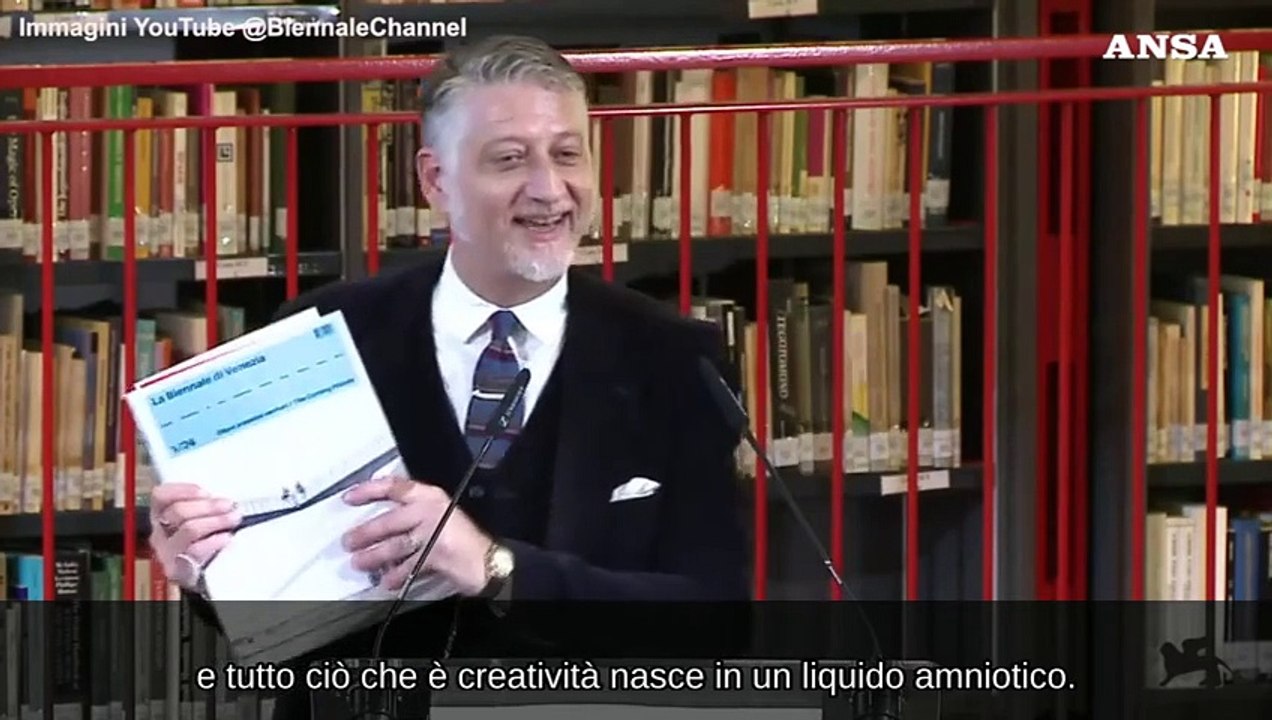 Venezia, Giuli: "Cio' che e' creativita' nasce nel liquido amniotico"