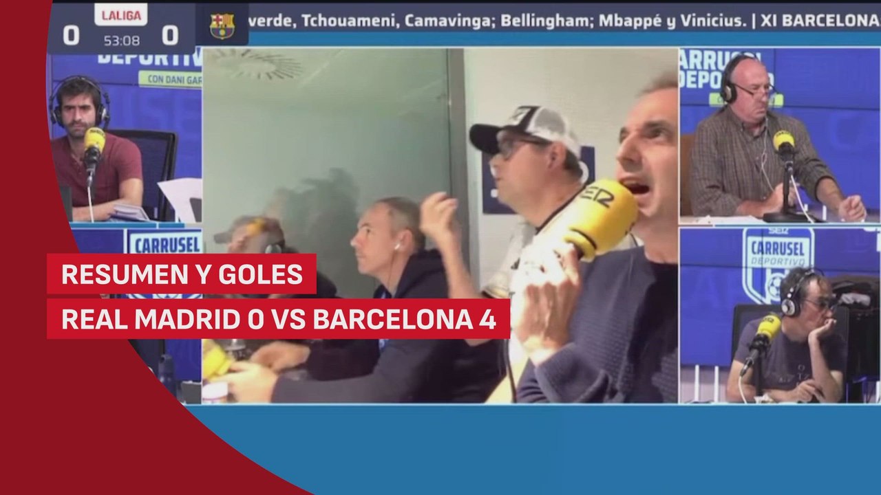 Resumen y goles del Real Madrid 0 vs Barcelona 4, Carrusel Deportivo