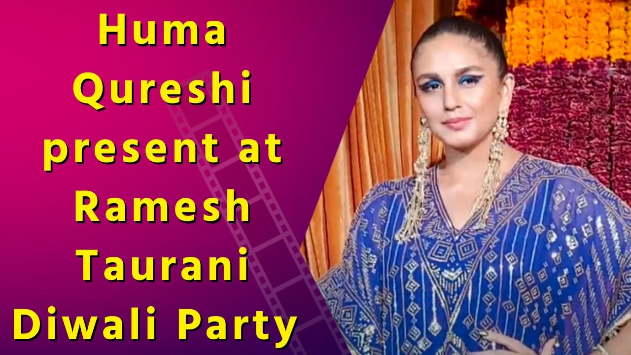 Huma Qureshi present at Ramesh Taurani Diwali Party
