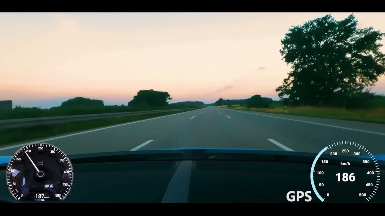 Bugatti Chiron Speeds - 417 KMH dengan GPS