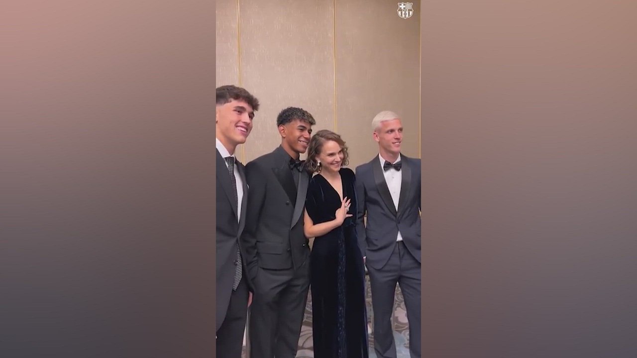 El vacile de Natalie Portman al Real Madrid con Lamine Yamal