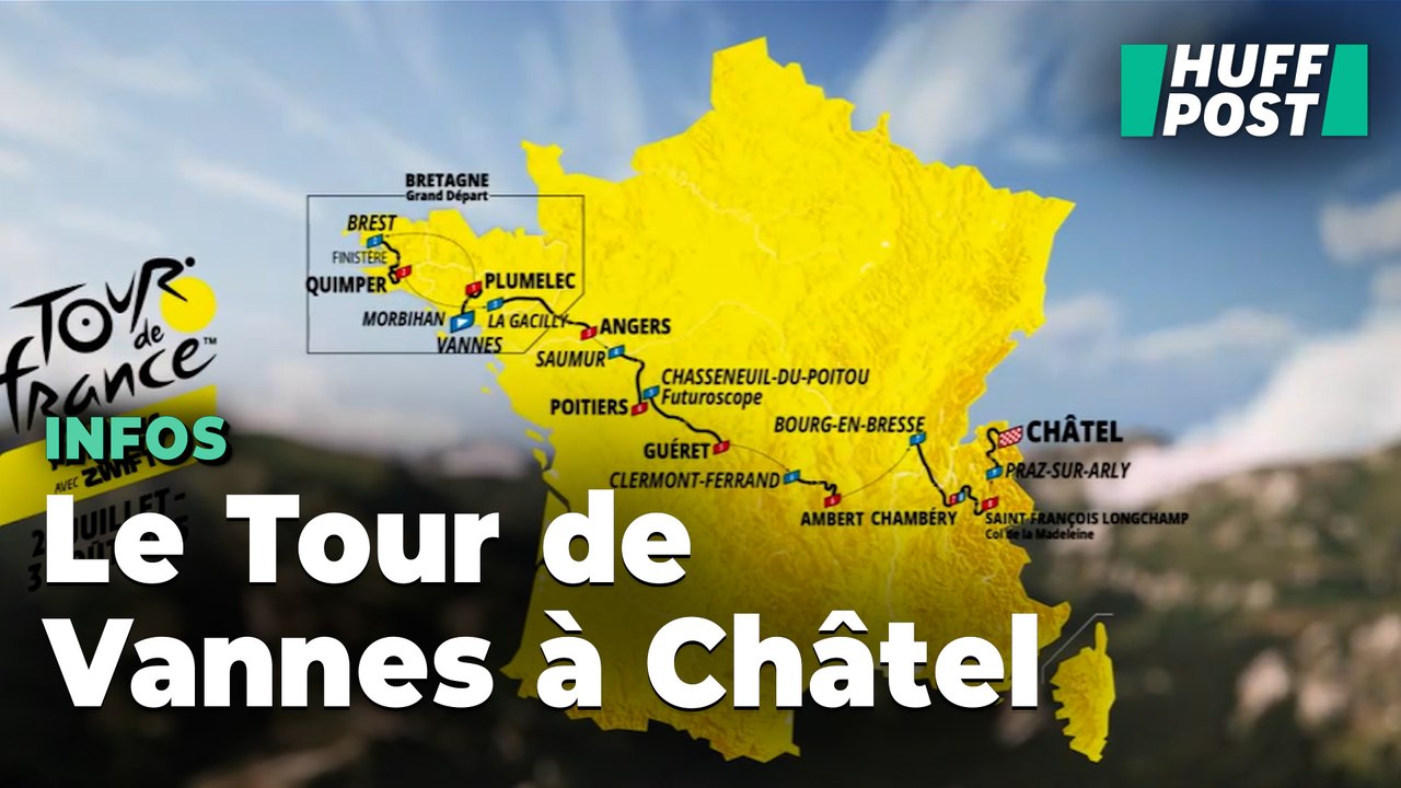 Le parcours complet du Tour de France femmes 2025