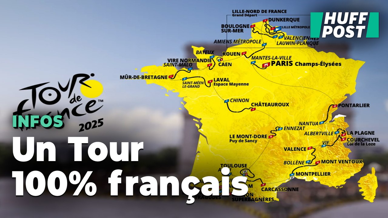 Le parcours complet du Tour de France 2025