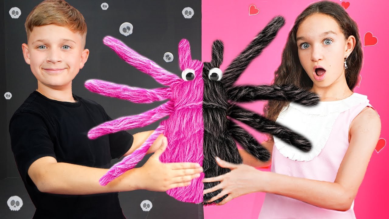 Pink vs Black Challenge  What Color is Better-