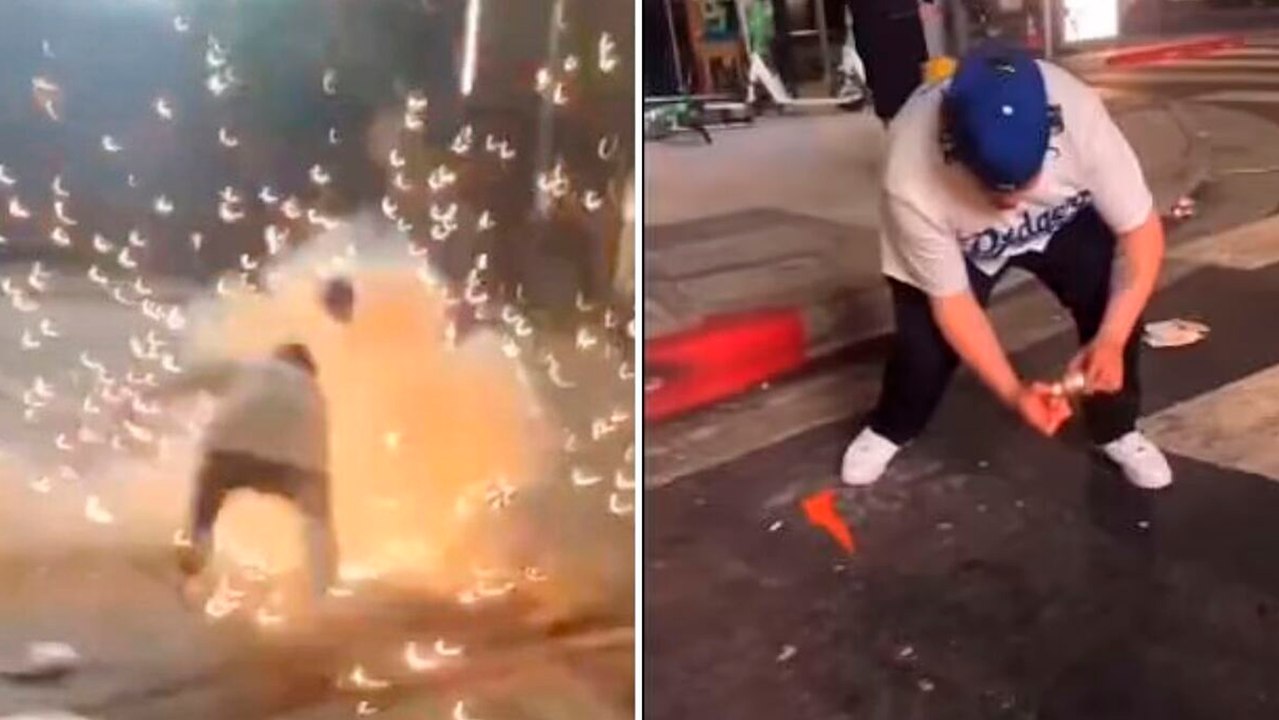 Dodgers: Fan pierde la mano con pirotecnia en la celebración de la Serie Mundial