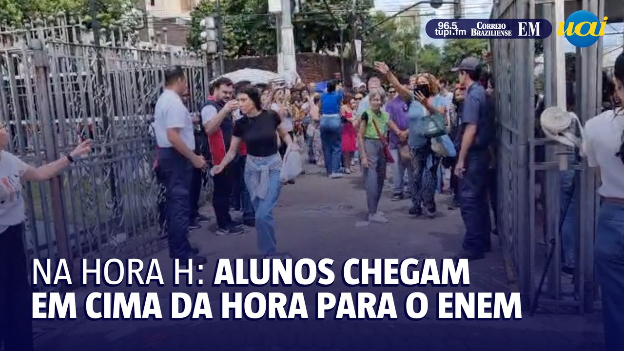 Enem 2024: alunos chegam em cima da hora para o exame