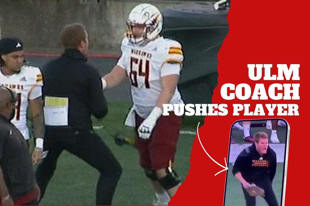 ULM coach lost his mind and pushes player