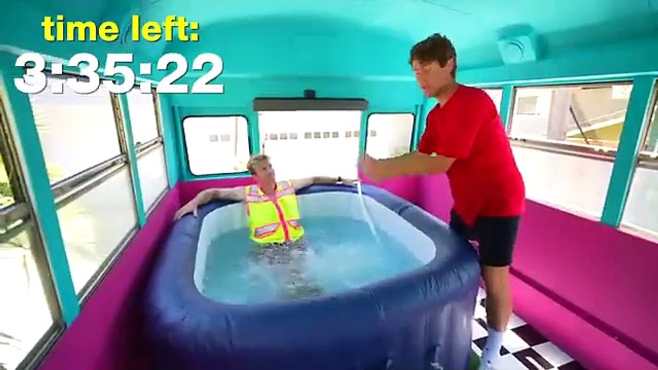 Ninja kids.I Built a EXTREME School Bus!