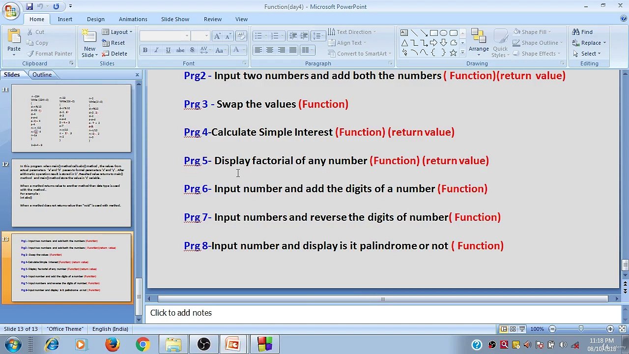 Learn Programming Technique C to Master Skills - Sixth Program of Function